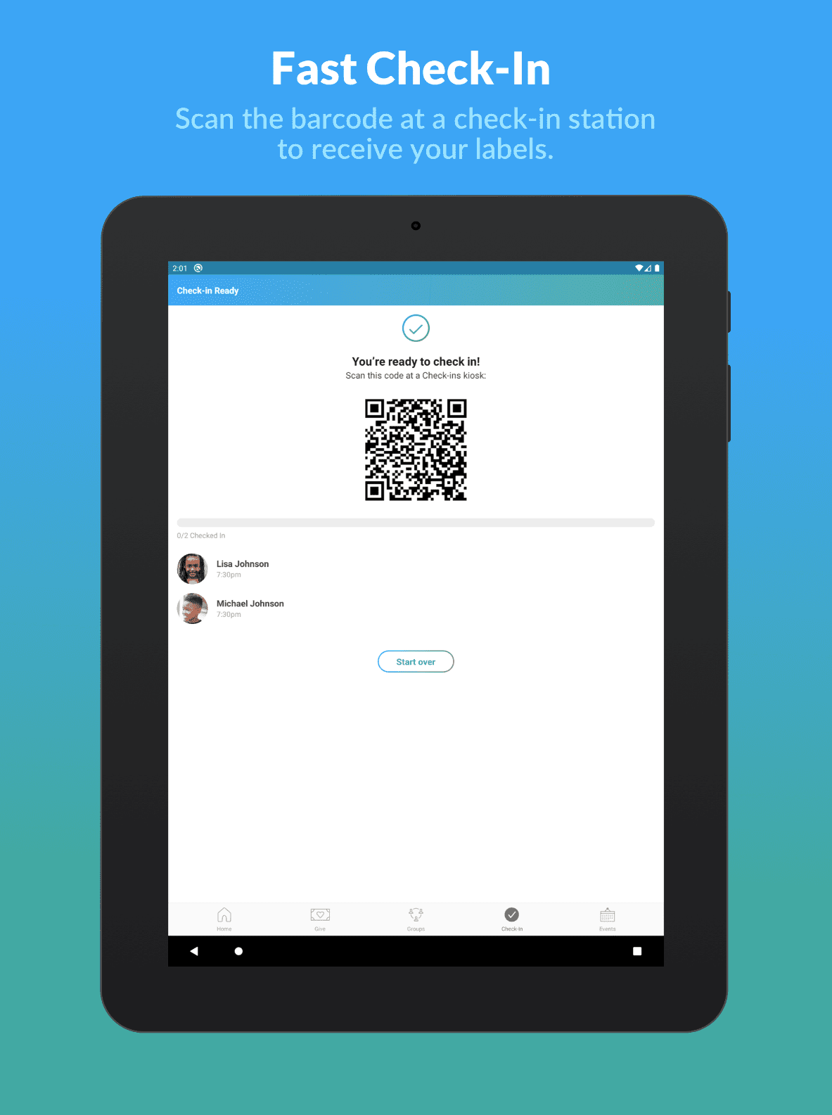 Church Center App Example