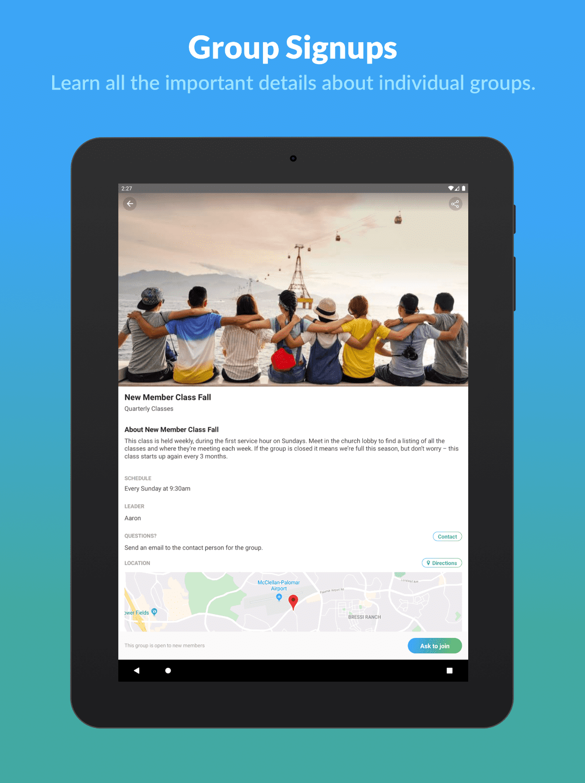 Church Center App Example