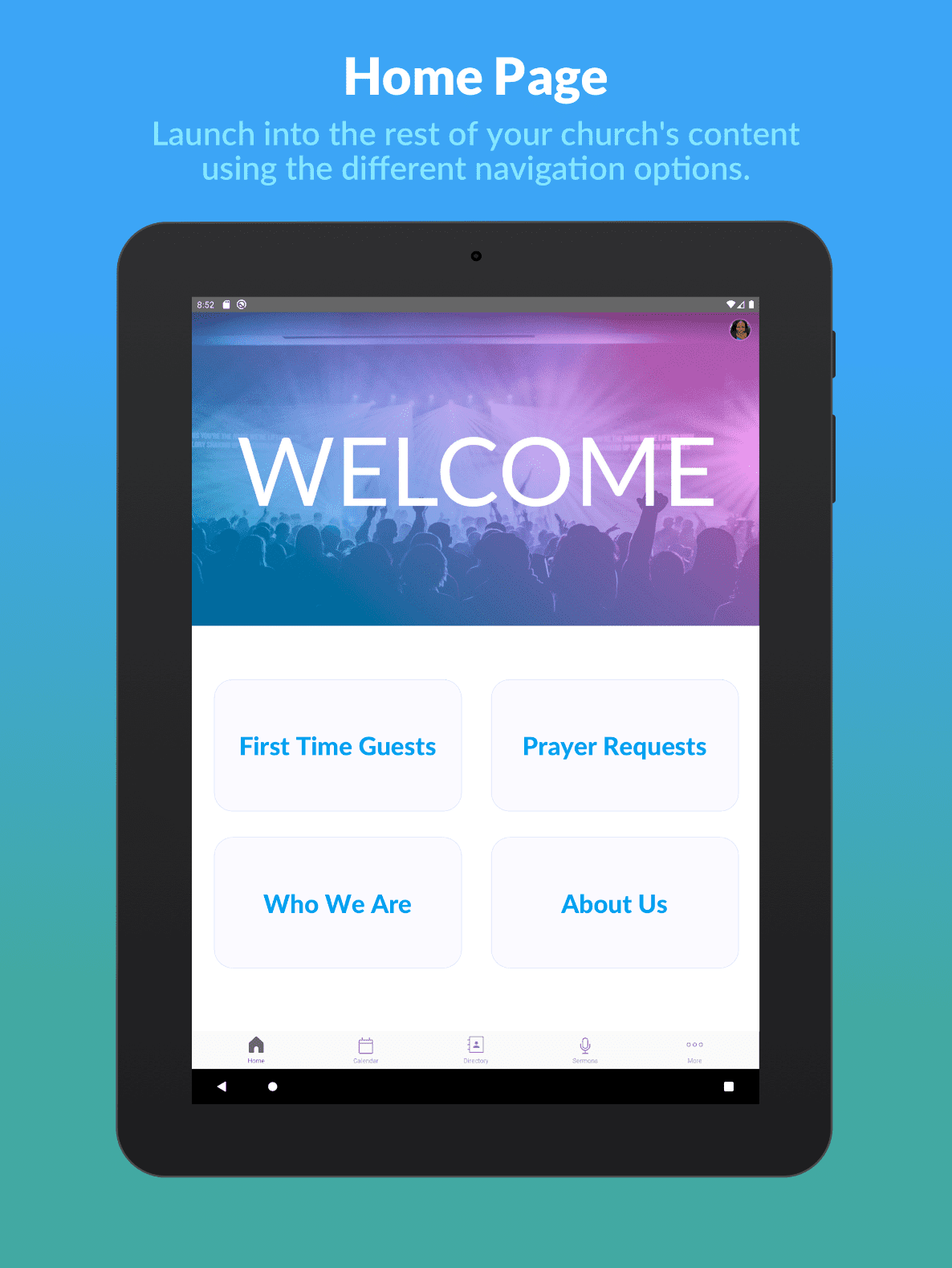 Church Center App Example